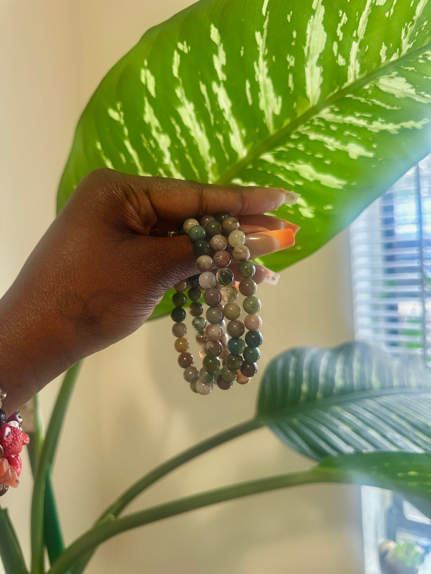 Indian Agate Crystal Bracelet