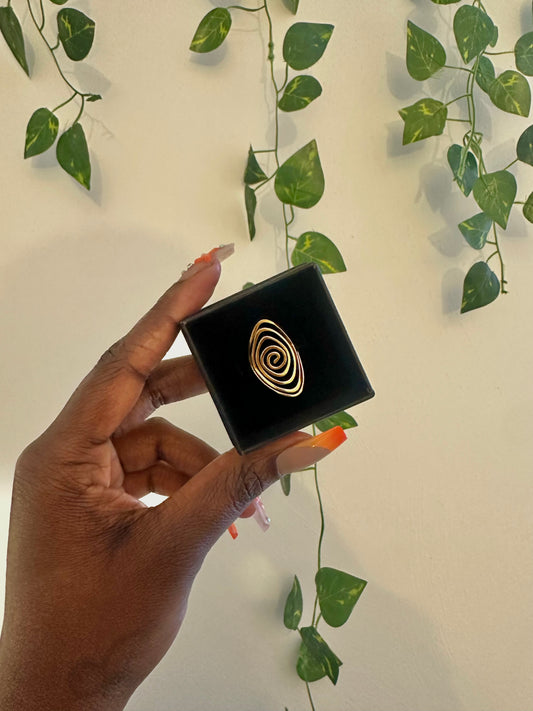 Golden Spiral Ring