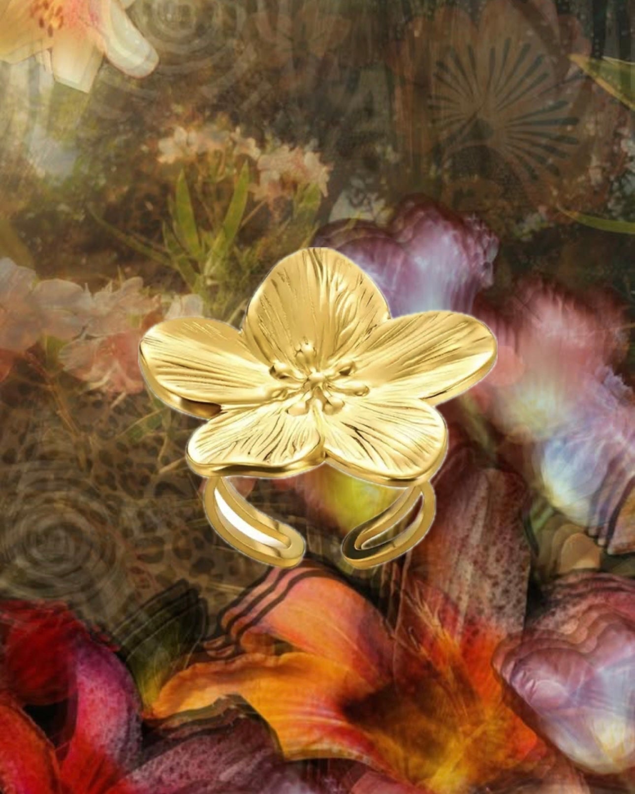 Golden Bloom Ring