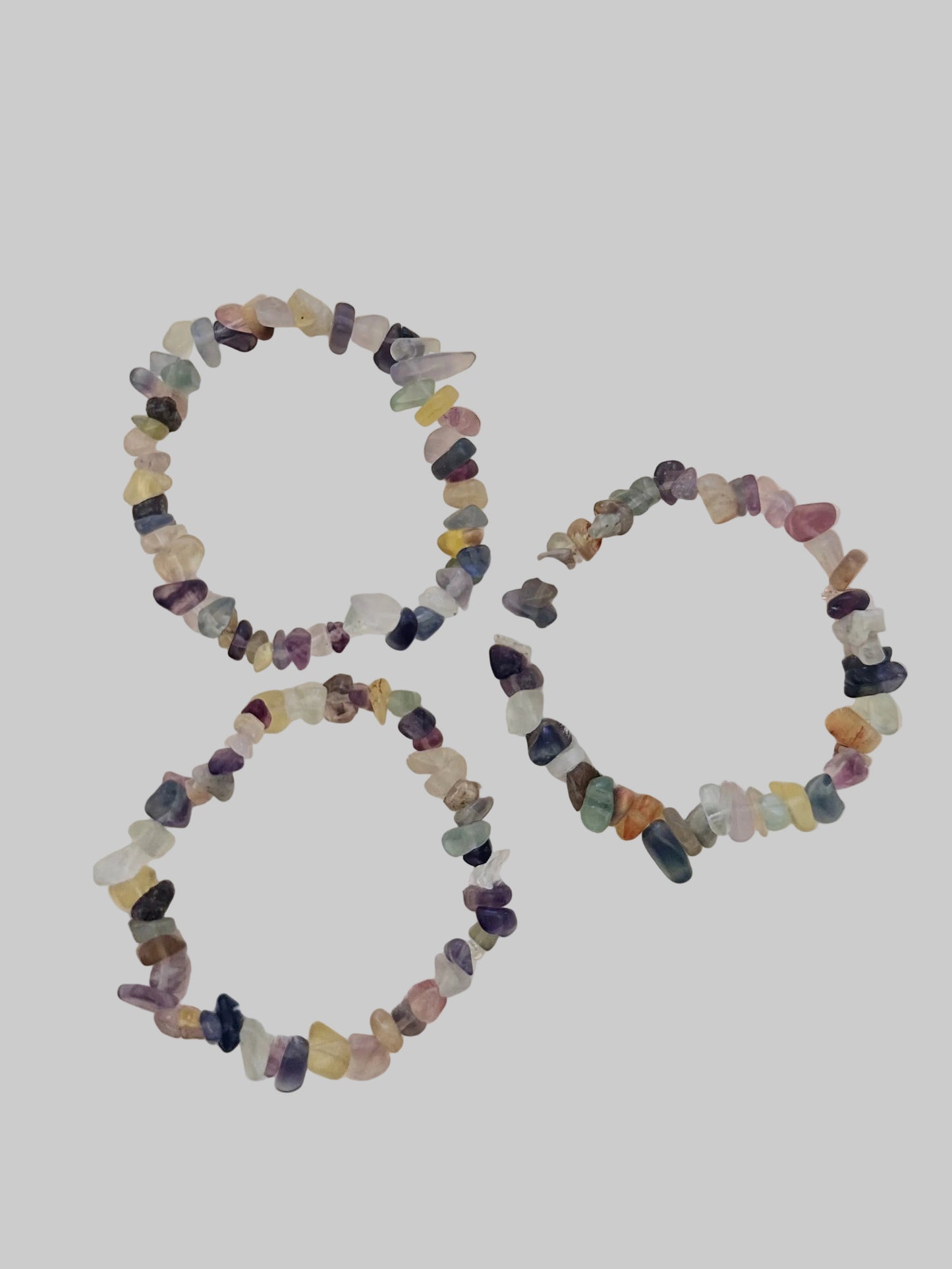 Rainbow Fluorite Crystal Bracelet