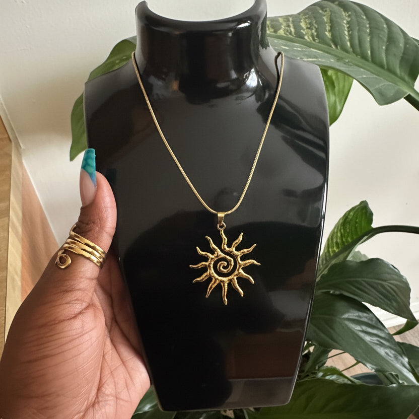 Sun Charm Necklace