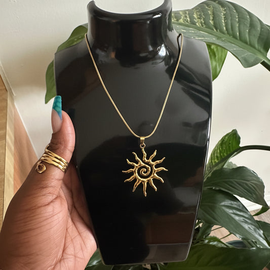 Sun Charm Necklace