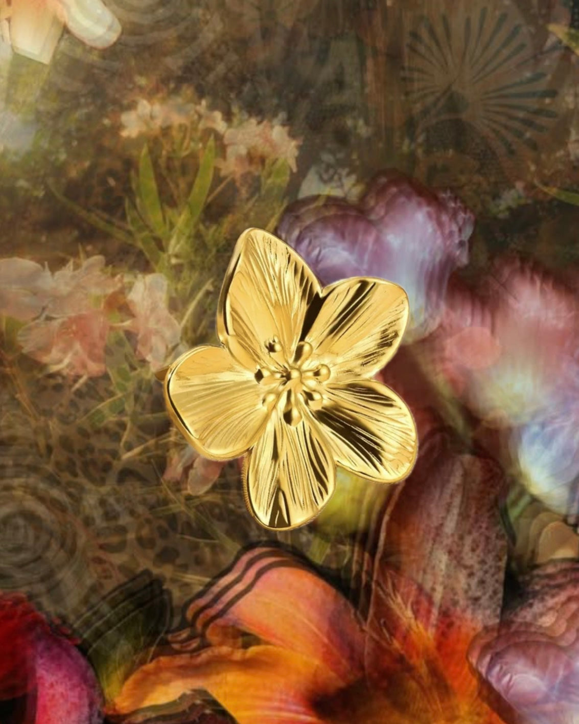Golden Bloom Ring