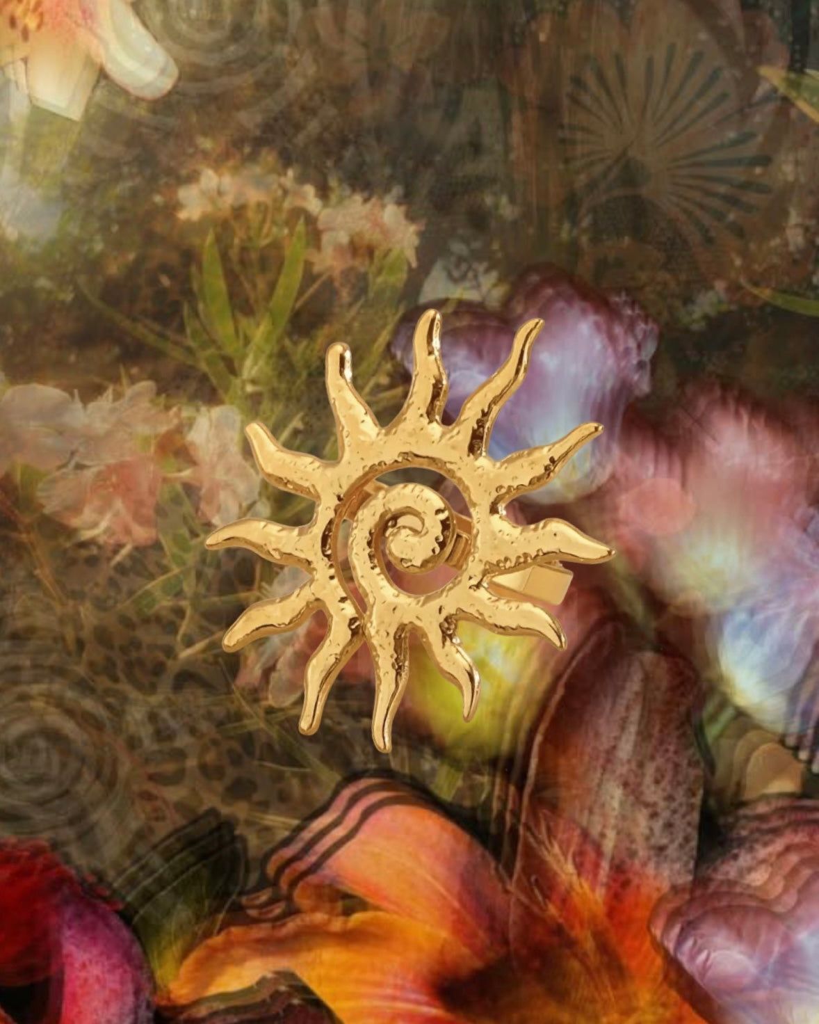 Sun Charm Ring